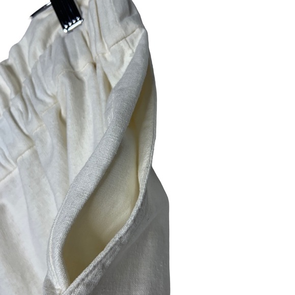 Yuki. Buttons Womans Paper Bag Waist Shorts Sz 8/10? Ivory Handmade Minimalist - Picture 5 of 7